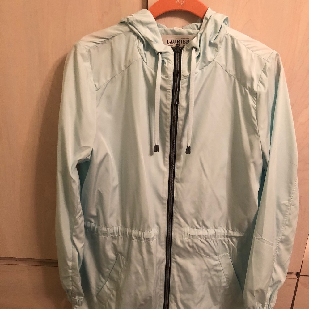 Sale! New Laurier Aqua Blue Zippered Jacket w/ Hood